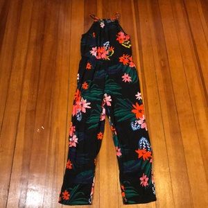 Floral jumpsuit- kids size 10-12